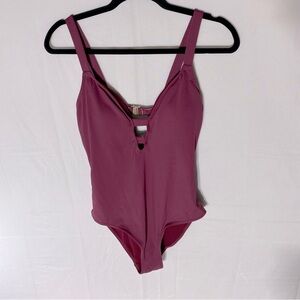 Niptuck Swim Burgundy One Piece Bathing Suit Swimsuit 10